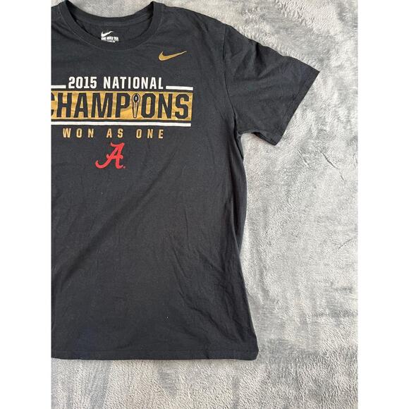 Nike Alabama 2015 National Champions Won As One T-Shirt Size XL Gray - Picture 9 of 9